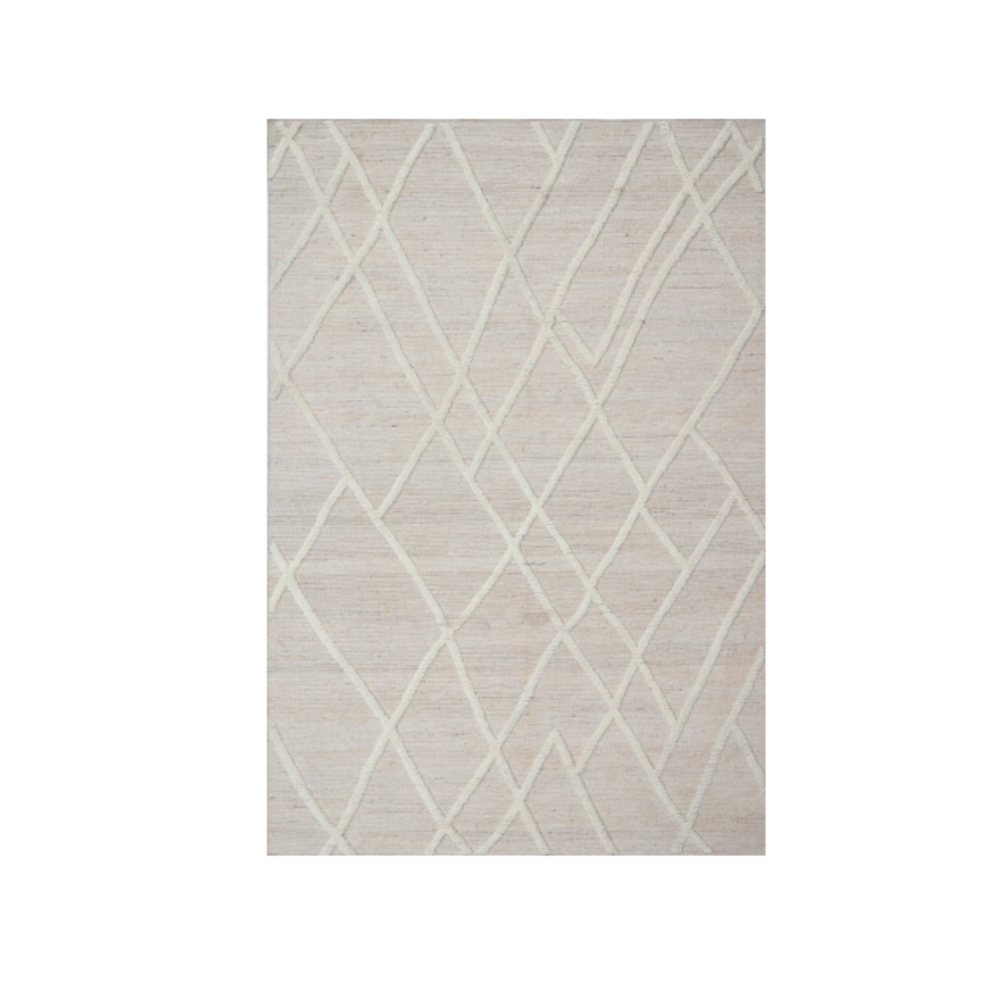 RUDA  beige and white Rug