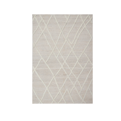 RUDA  beige and white Rug