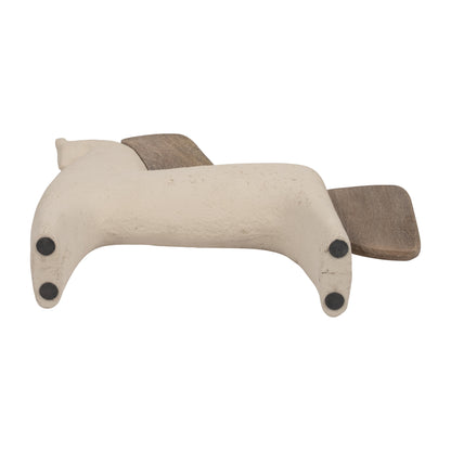 Ecomix, 14" Horse Deco, Ivory