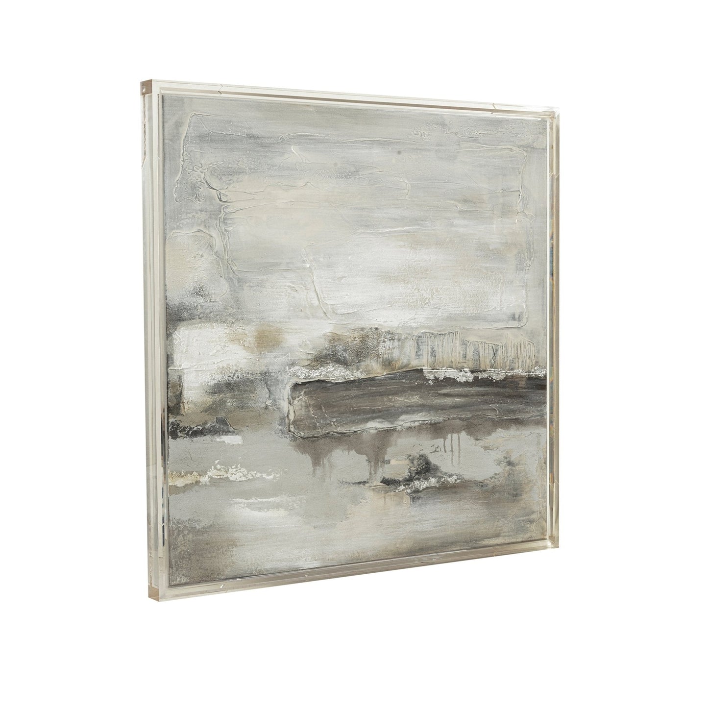 40X40 ALLERDALE ACRYLIC FRAME HANDPAINTED WALL ART