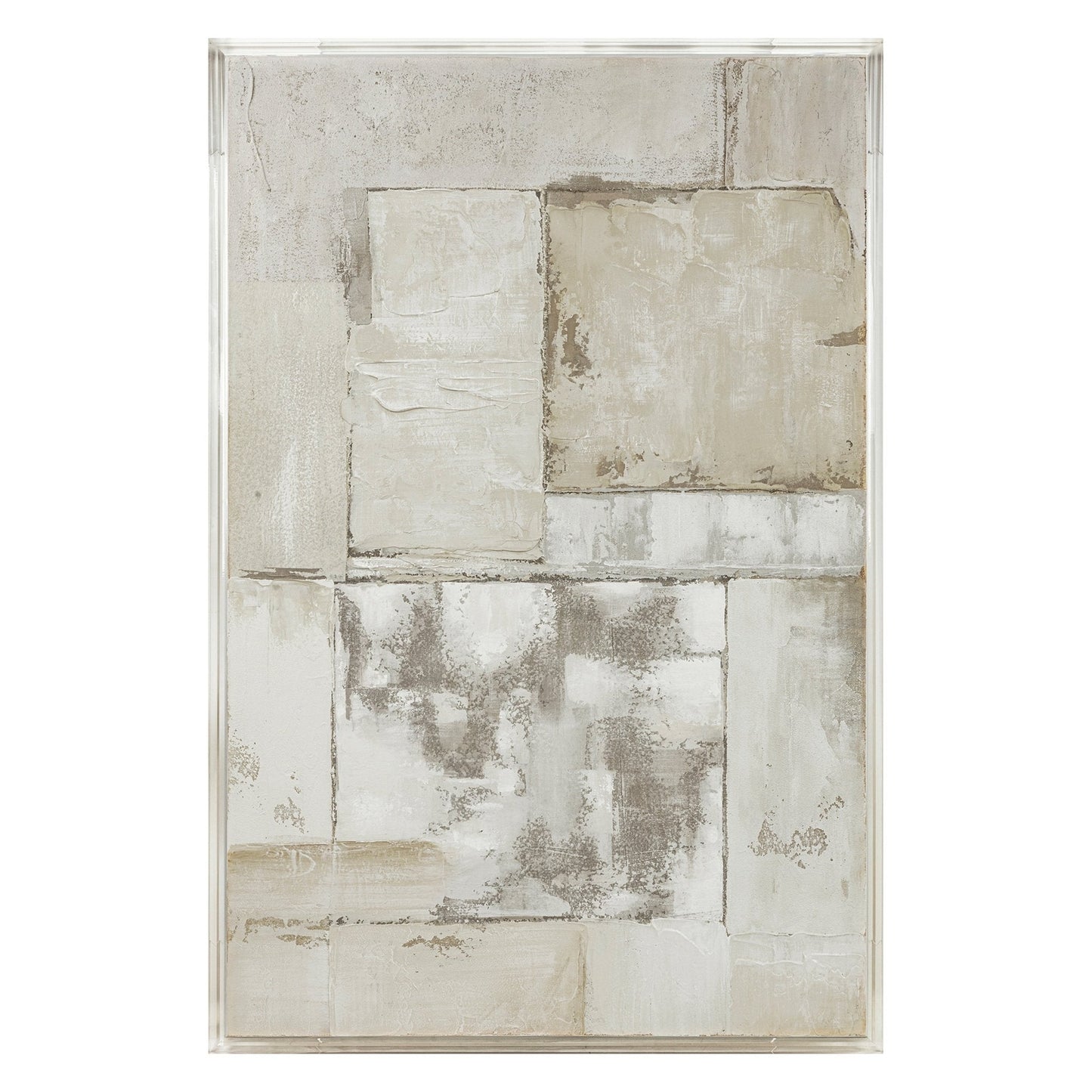 40X60 WALTHAM ACRYLIC FRAME HANDPAINTED WALL ART