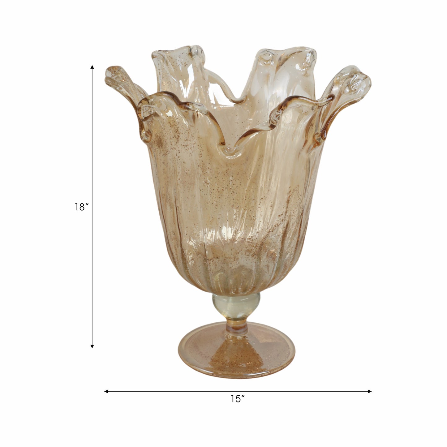 18" Maggiore Italian Art Glass Vase