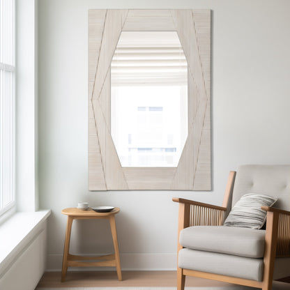 54X36" HARLOW CARVED WOOD WALL MIRROR