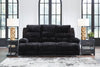 Technique Power Reclining Sofa with Drop Down Table