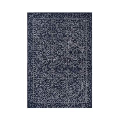Ruda blue and White Rug