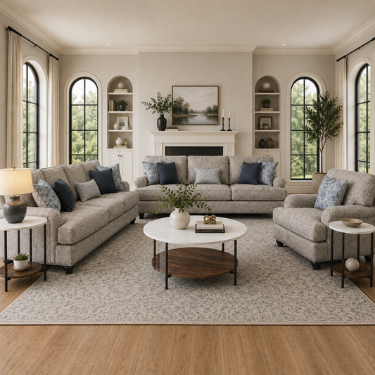 Tight-Rope Morren Sofa set with Free Wrenwich Occasional Table Set (3/CN)