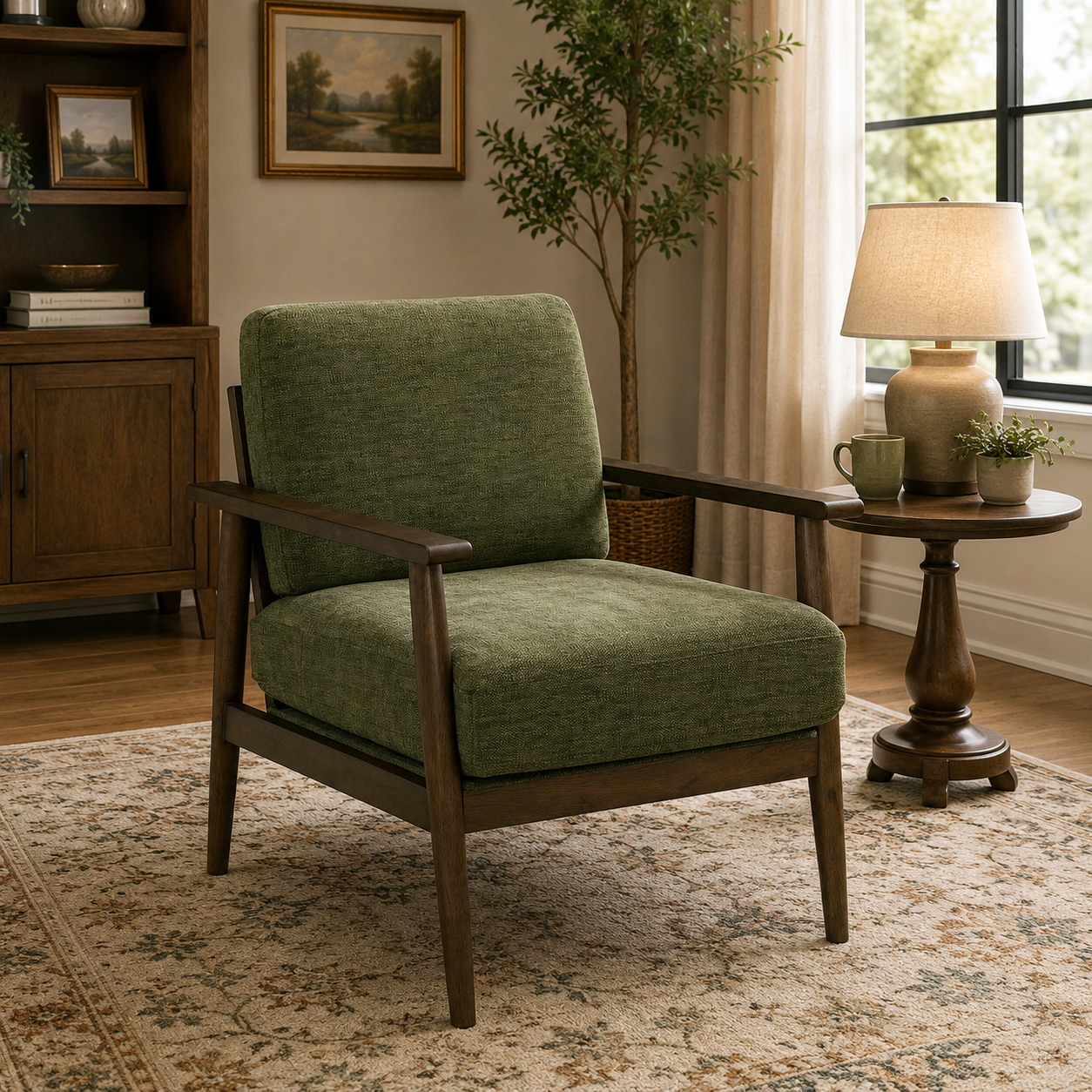 Bixler Showood Accent Chair