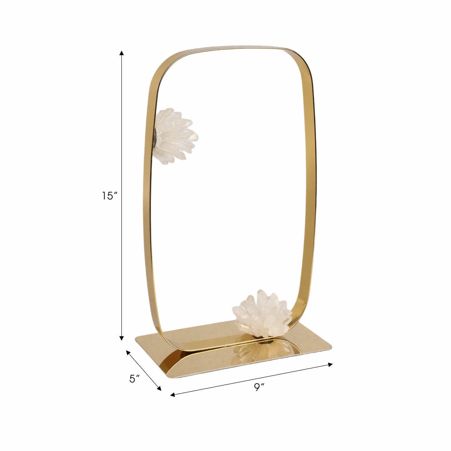 15" Hudson Large Stone Statuary, Clear