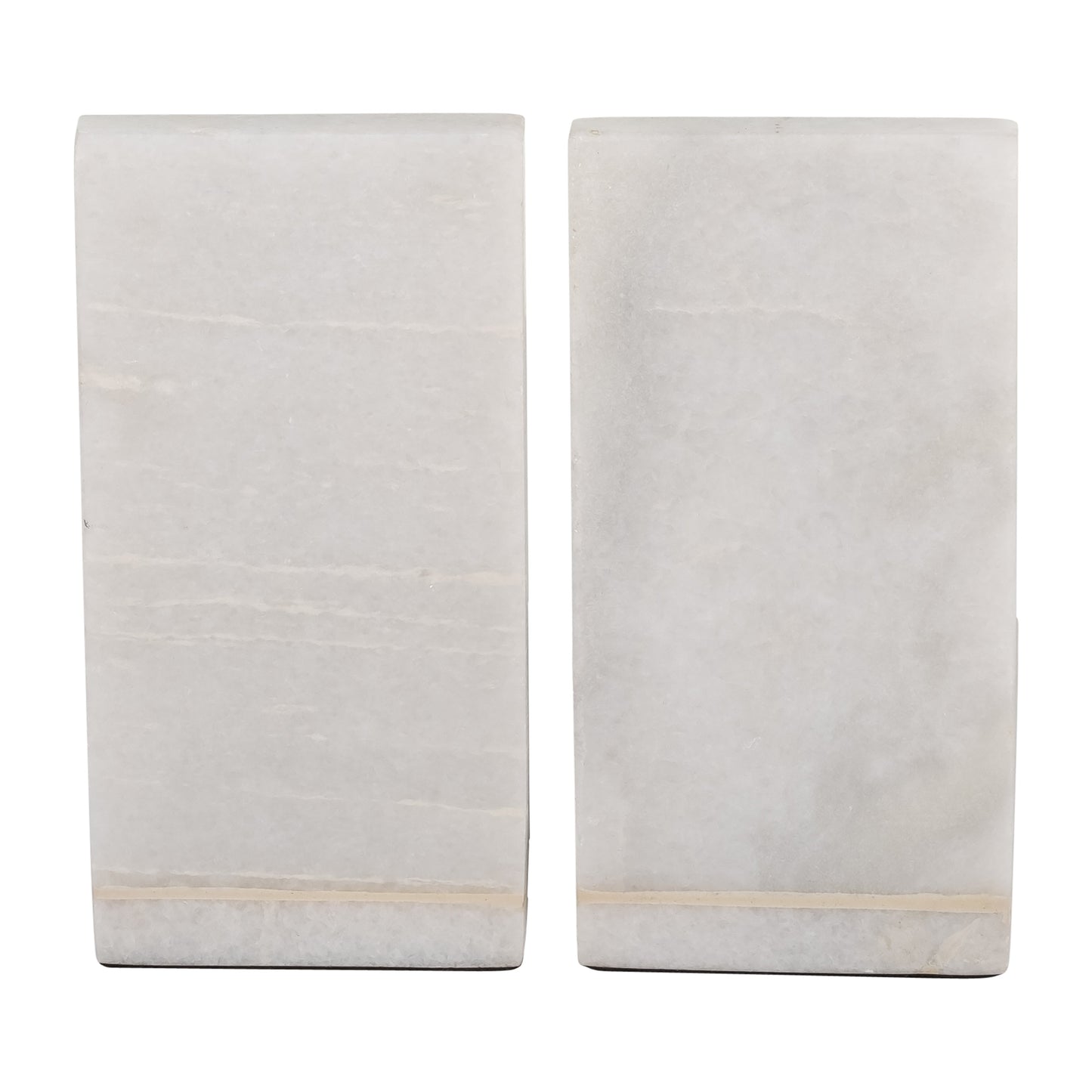 17779 |MARBLE,S/2 6"H,ROUNDED BOOKENDS,BLACK/WHITE