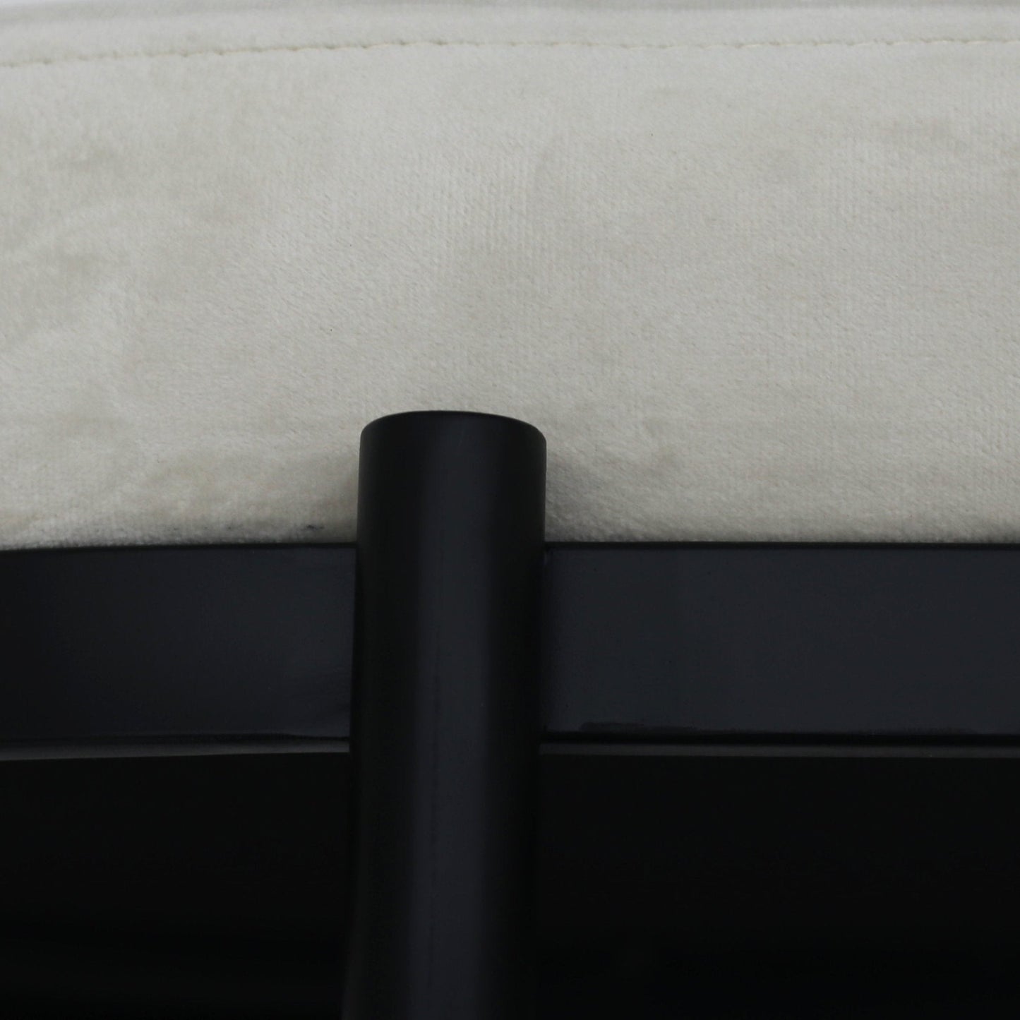 48" KINROSS CREAM VELVET BENCH
