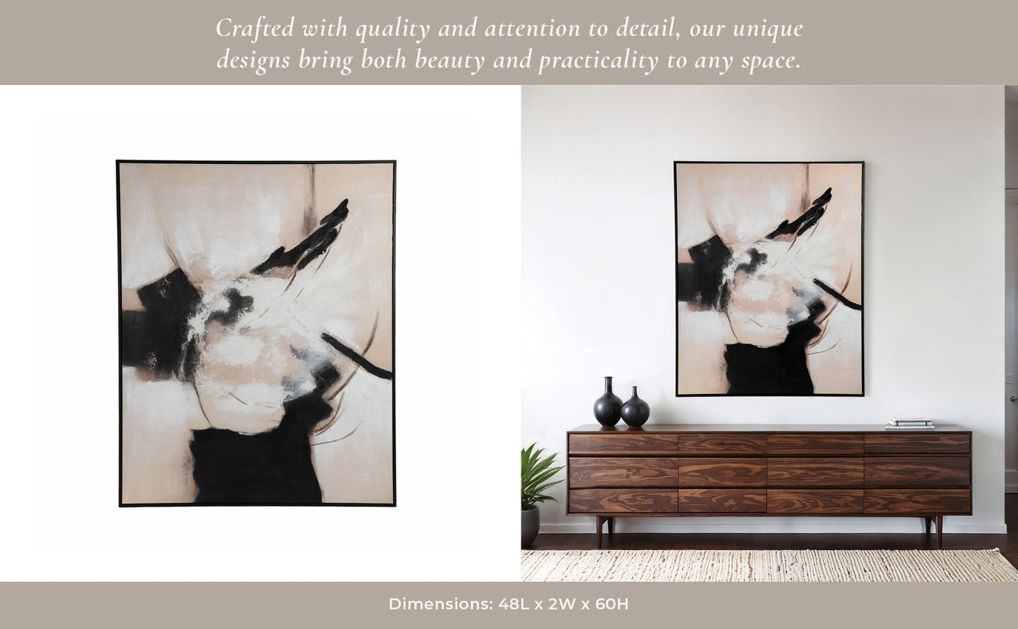 48X60 UZIMA HANDPAINTED WALL ART
