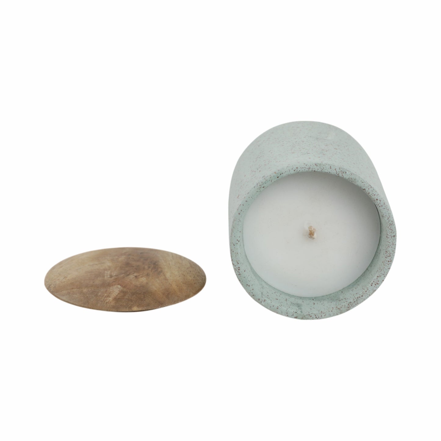 4" 9oz Wild Jasmine & Daisy Tall Cndle W/lid, Blue