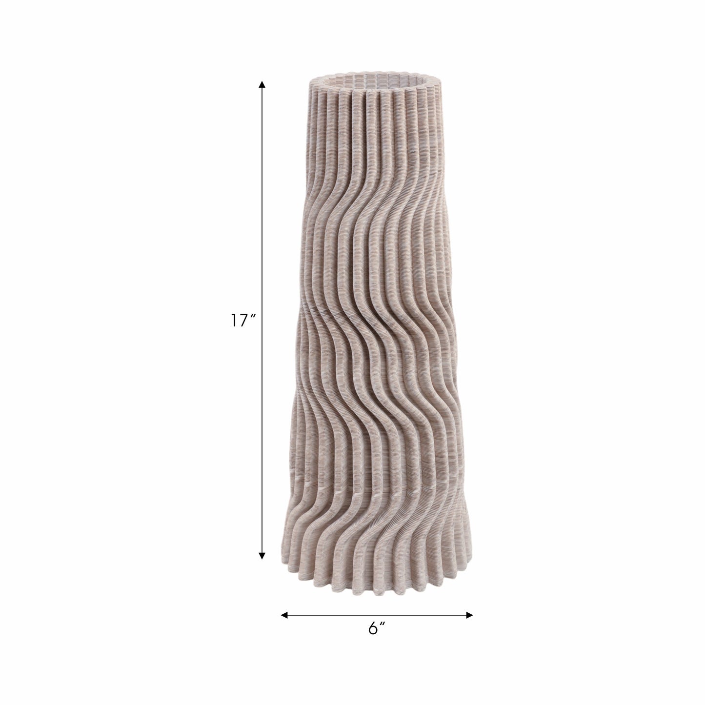 Shelvin 3d Printed Porcelain Vase, Multi |EV21283-02