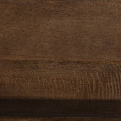 S/3 18/22/26" Kazu Wood Trays, Brown