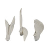 EV19794 |S/3 Horizon Quartz Resin Bird Wall Decor, White