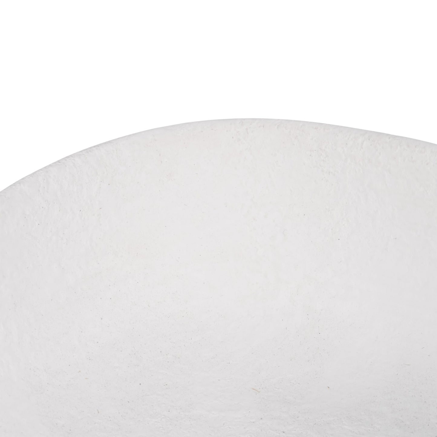 وعاء مستطيل دائري بقاعدة مقاس 10 بوصات، أبيض