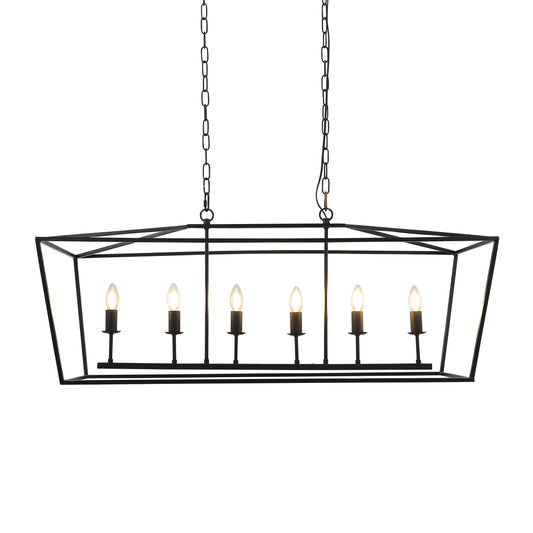 52020  METAL SQUARE  TUBE 12 LIGHT CHANDELIER( Sagebrook Home  )