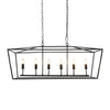 52020  METAL SQUARE  TUBE 12 LIGHT CHANDELIER( Sagebrook Home  )