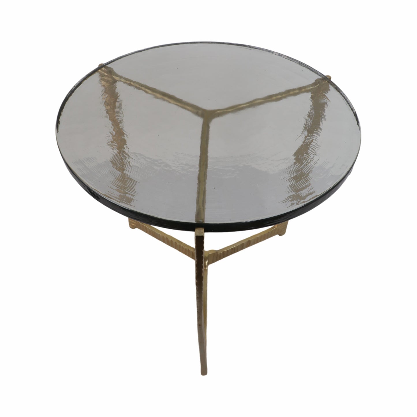 18" Bennington Wide  Recycled Glass Accent Table