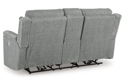 Ashley Homestore | Overflow Power Reclining Loveseat with Console