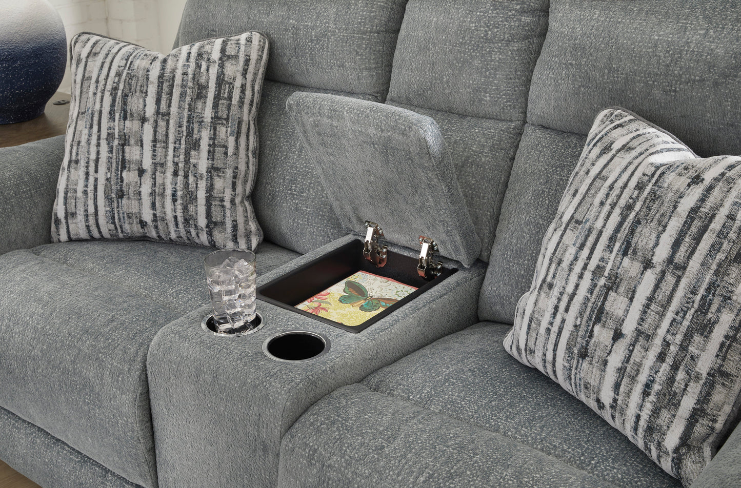 Ashley Homestore | Overflow Power Reclining Loveseat with Console