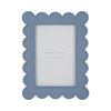 4x6 Scallop Edge Photo Frame, Blue
