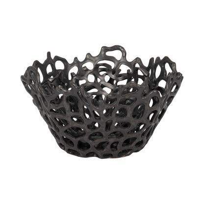 S/2 10/13" Steffi Black Ceramic Bowls