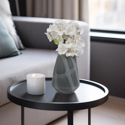 EV19697-01  13" FOLEY SMALL NATURAL GLASS VASE( Sagebrook Home  )