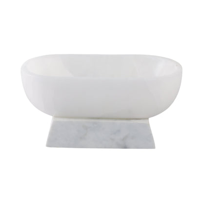 12" Vero Marble And Alabaster Bowl