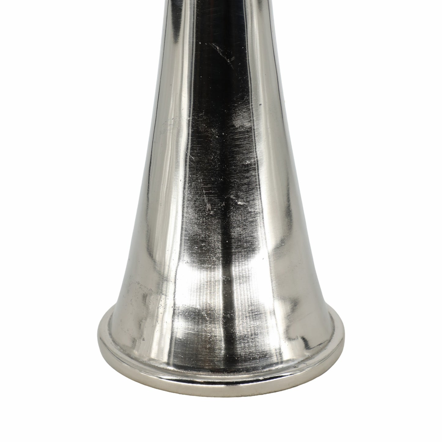 34" Radiant Small Silver Glass Candle Hurricane