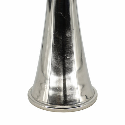 34" Radiant Small Silver Glass Candle Hurricane