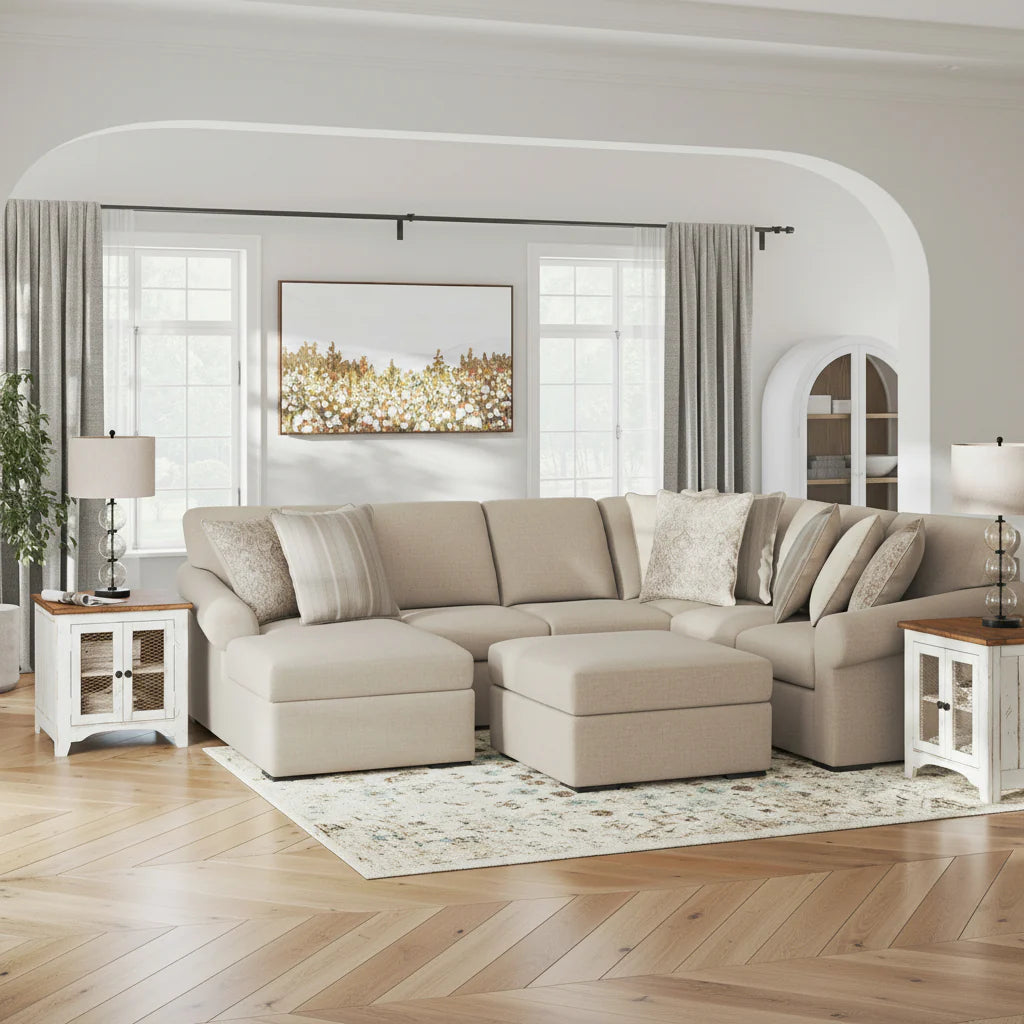 LadyMae 4-Piece Sectional with Chaise