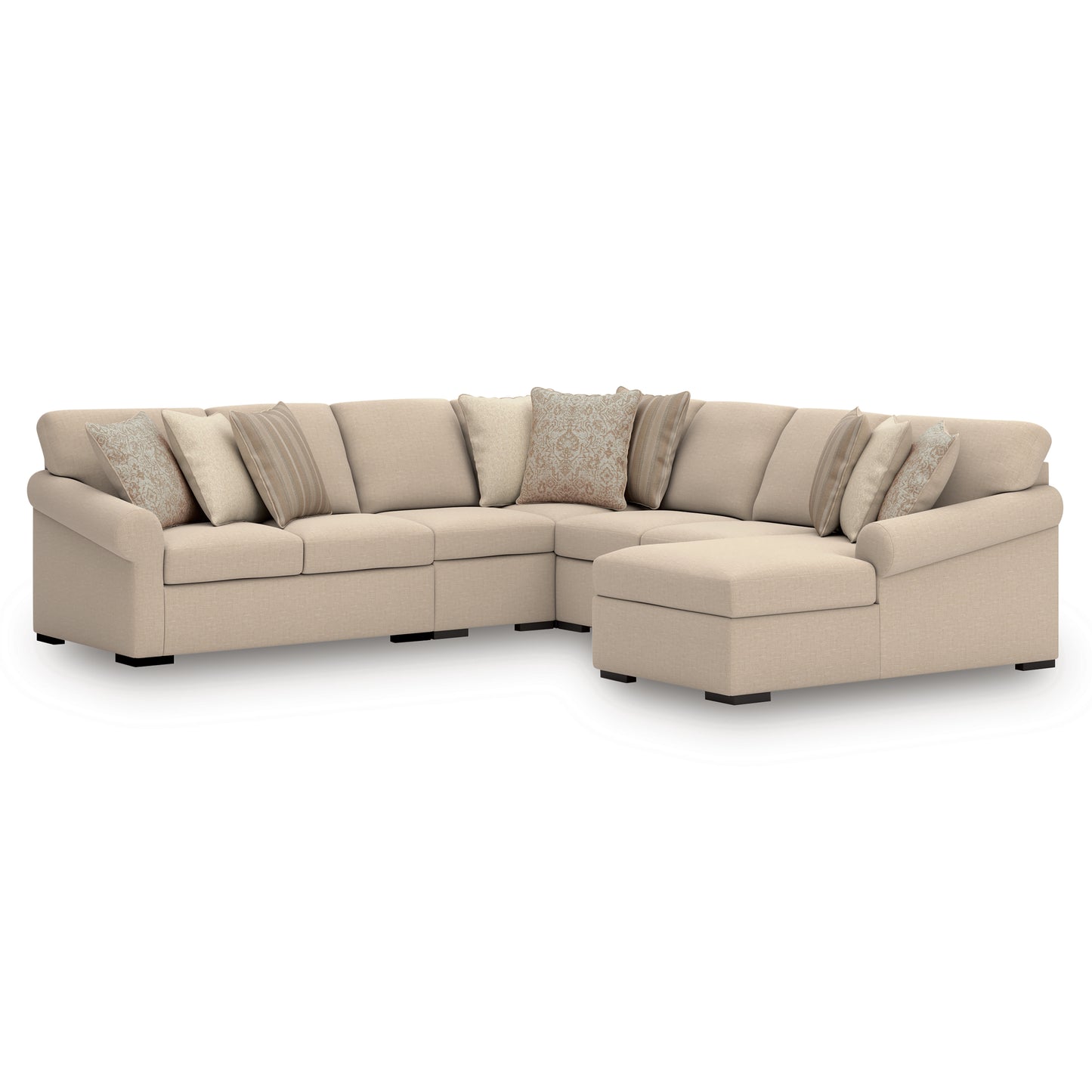 LadyMae 5-Piece Sectional with Chaise