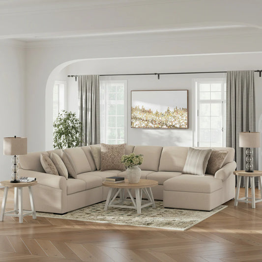 LadyMae 5-Piece Sectional with Chaise