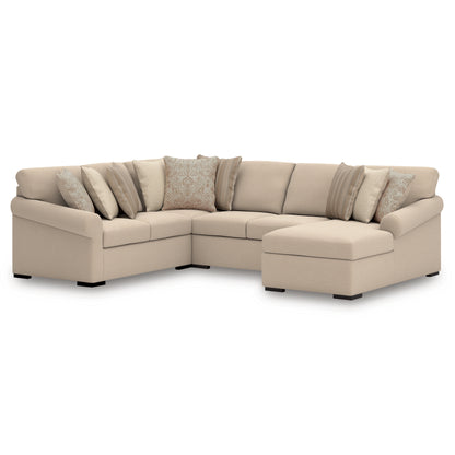 LadyMae 4-Piece Sectional with Chaise