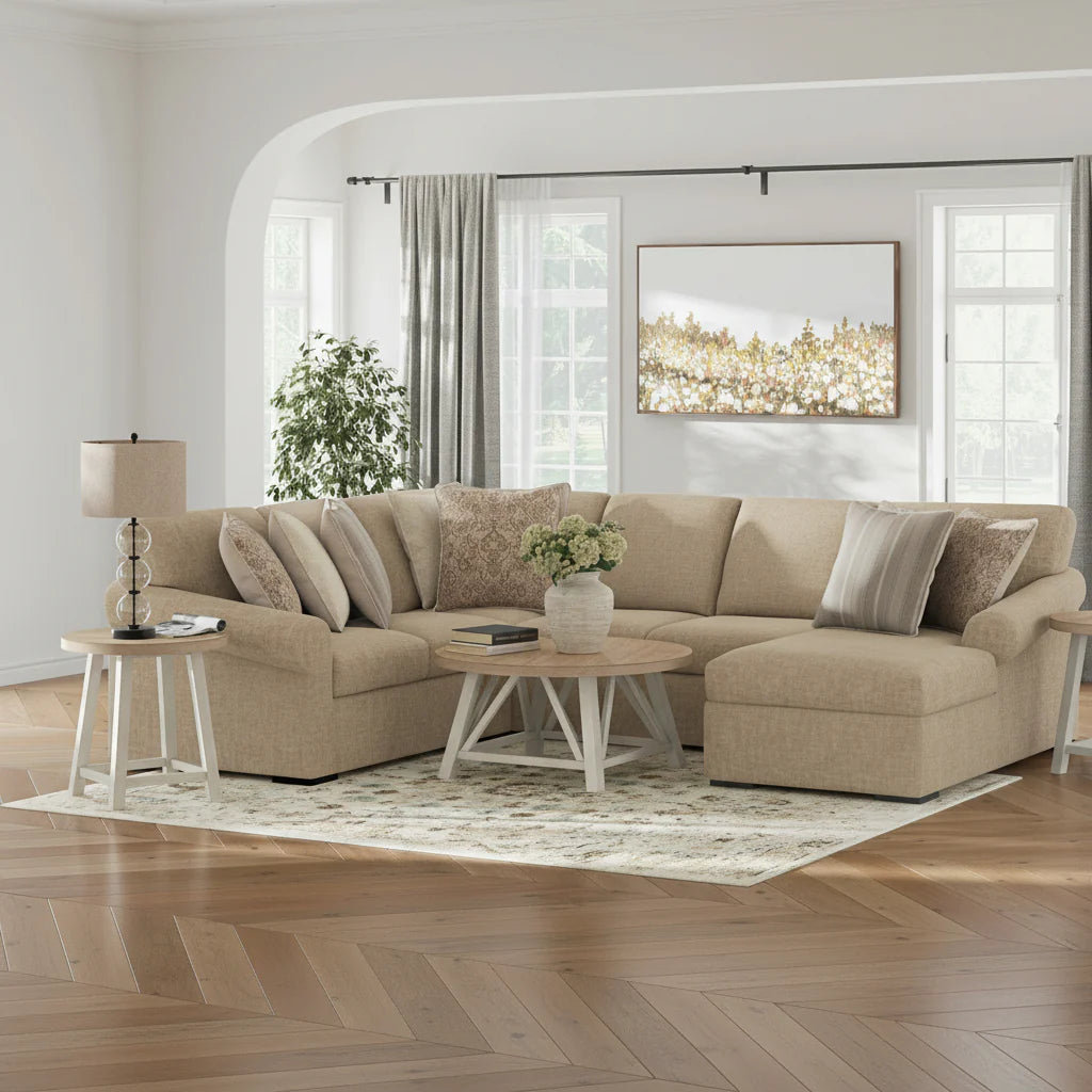 LadyMae 4-Piece Sectional with Chaise