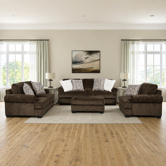 Monaghan Brown Sofa Set