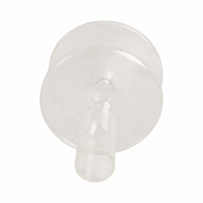 5" Vintage Glass Taper Candle Holder, Clear