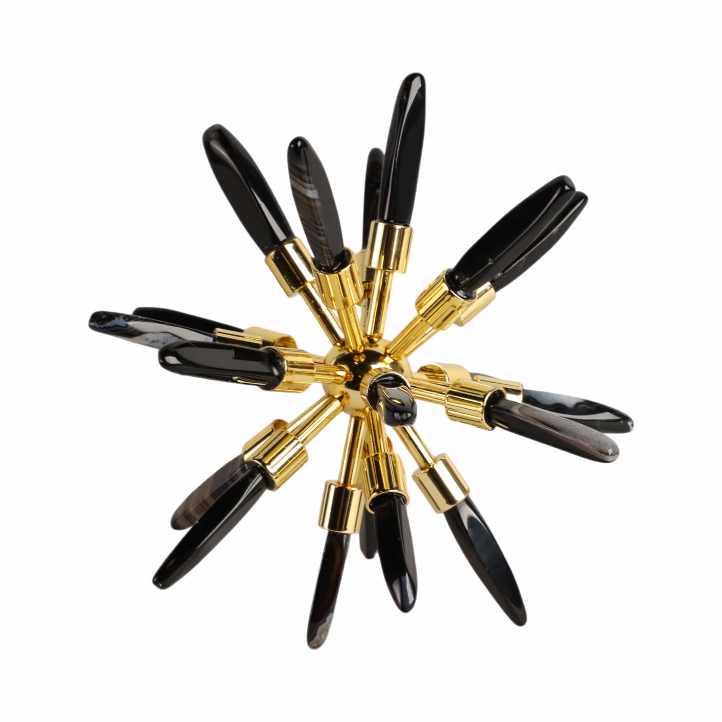 8" Fiona Small Black Stone Starburst Statuary Kd