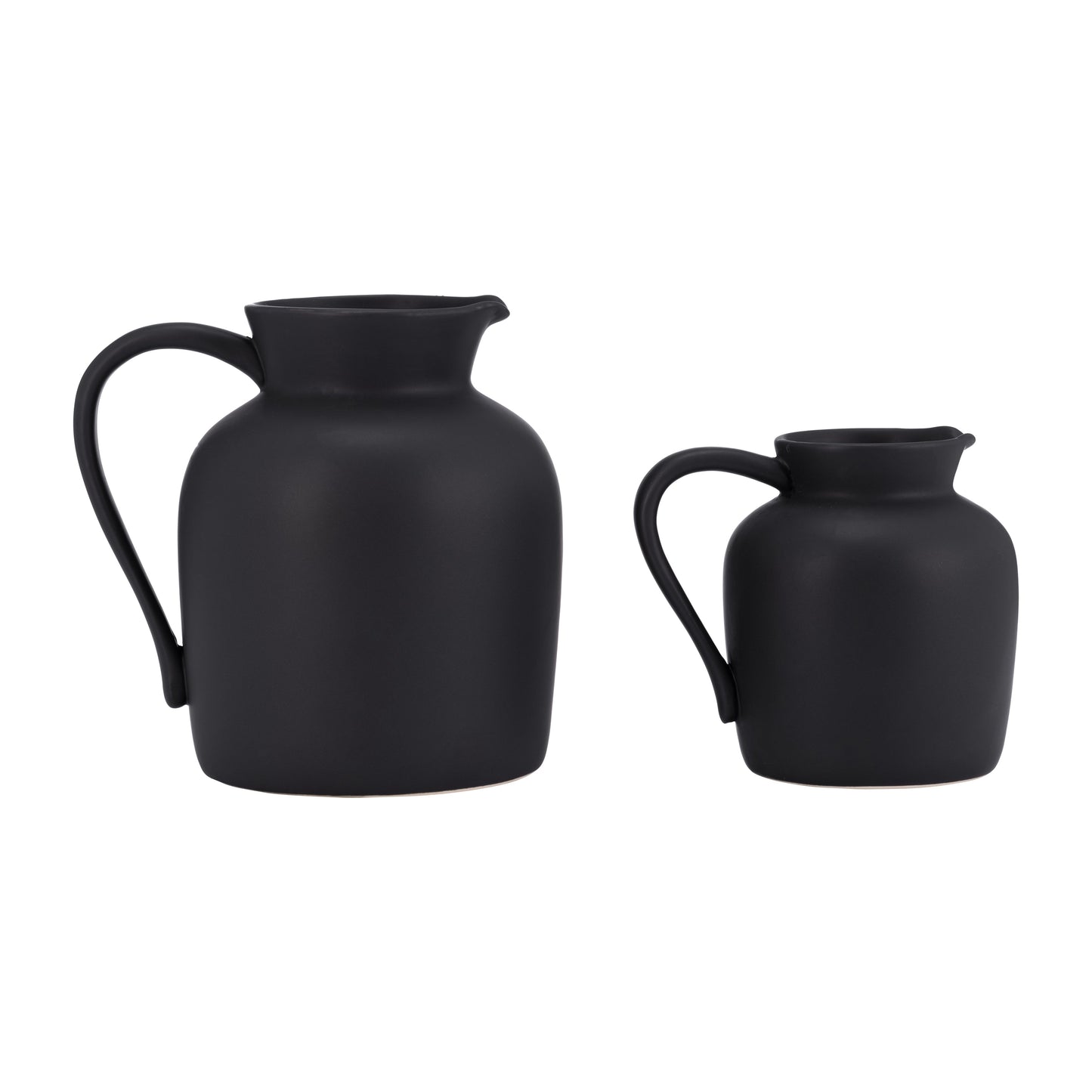 Cer, 5" Pitcher Vase, Black