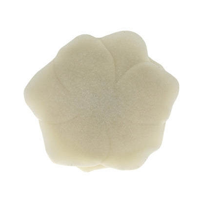 6" Zelen White Quartz Resin Flower Bowl