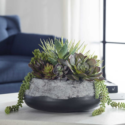 60214-UTT| Yuma Succulent Centerpiece