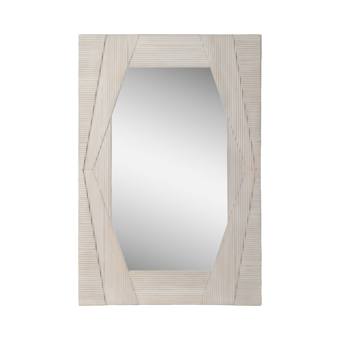 54X36" HARLOW CARVED WOOD WALL MIRROR