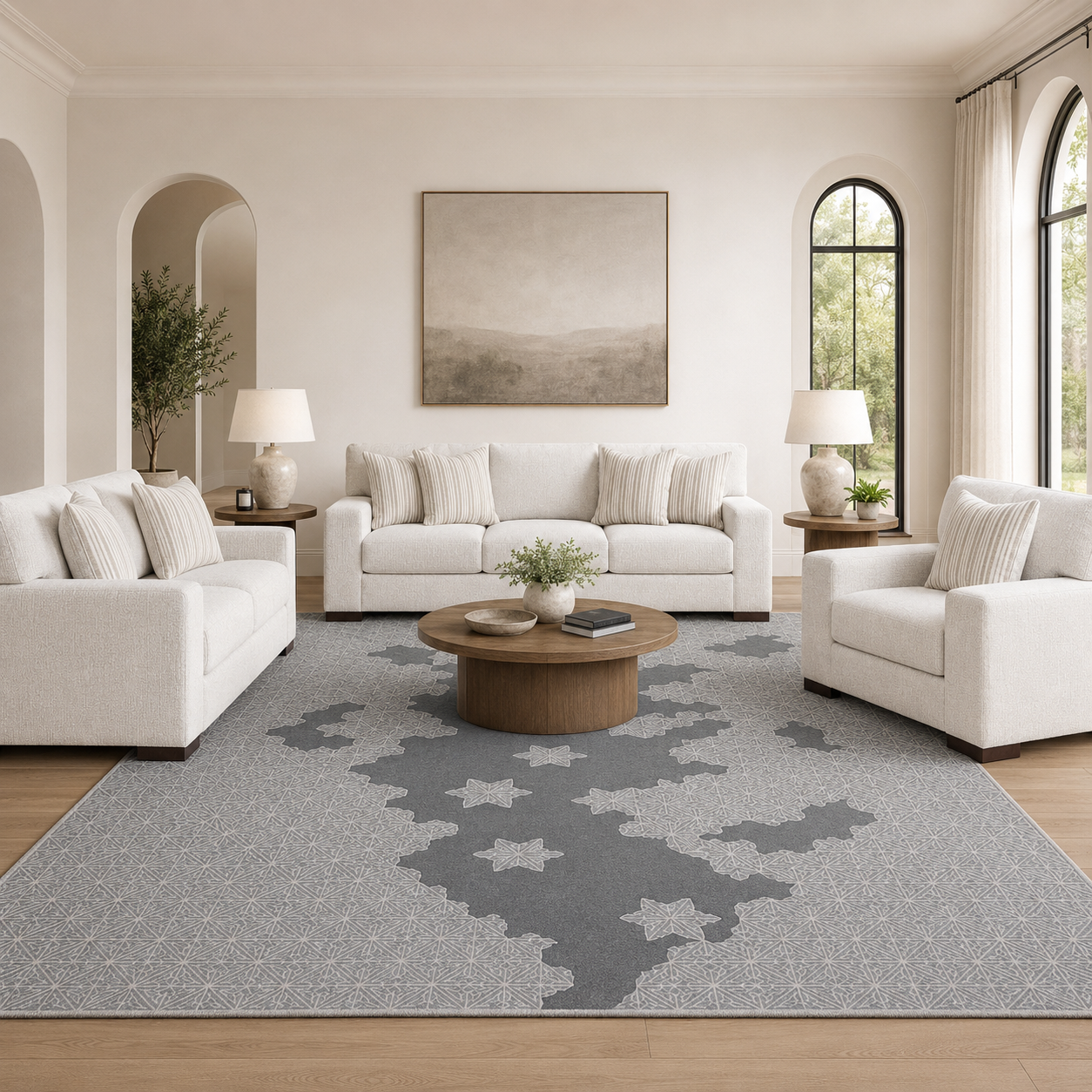 Hartside Sofa Set with Free Lumar Rug