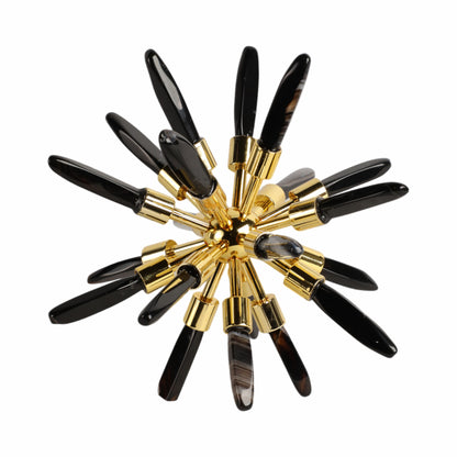 8" Fiona Small Black Stone Starburst Statuary Kd