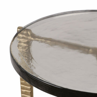 22" Bennington Tall Recycled Glass Accent Table