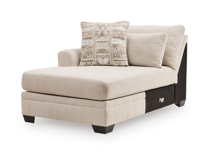 Mandi Point 3-Piece Double Chaise Sleeper Sectional