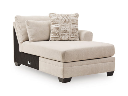 Mandi Point 3-Piece Double Chaise Sleeper Sectional