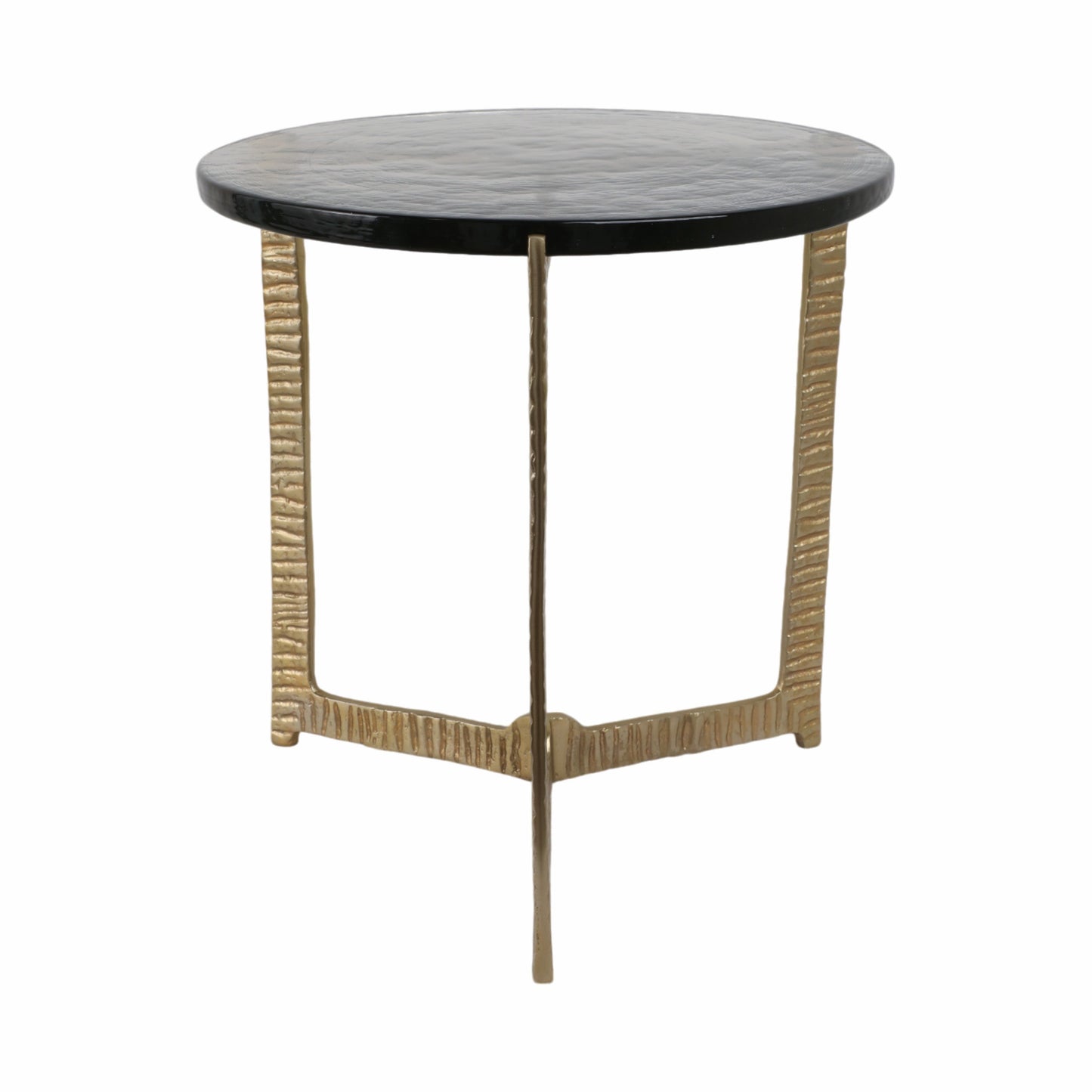 18" Bennington Wide  Recycled Glass Accent Table