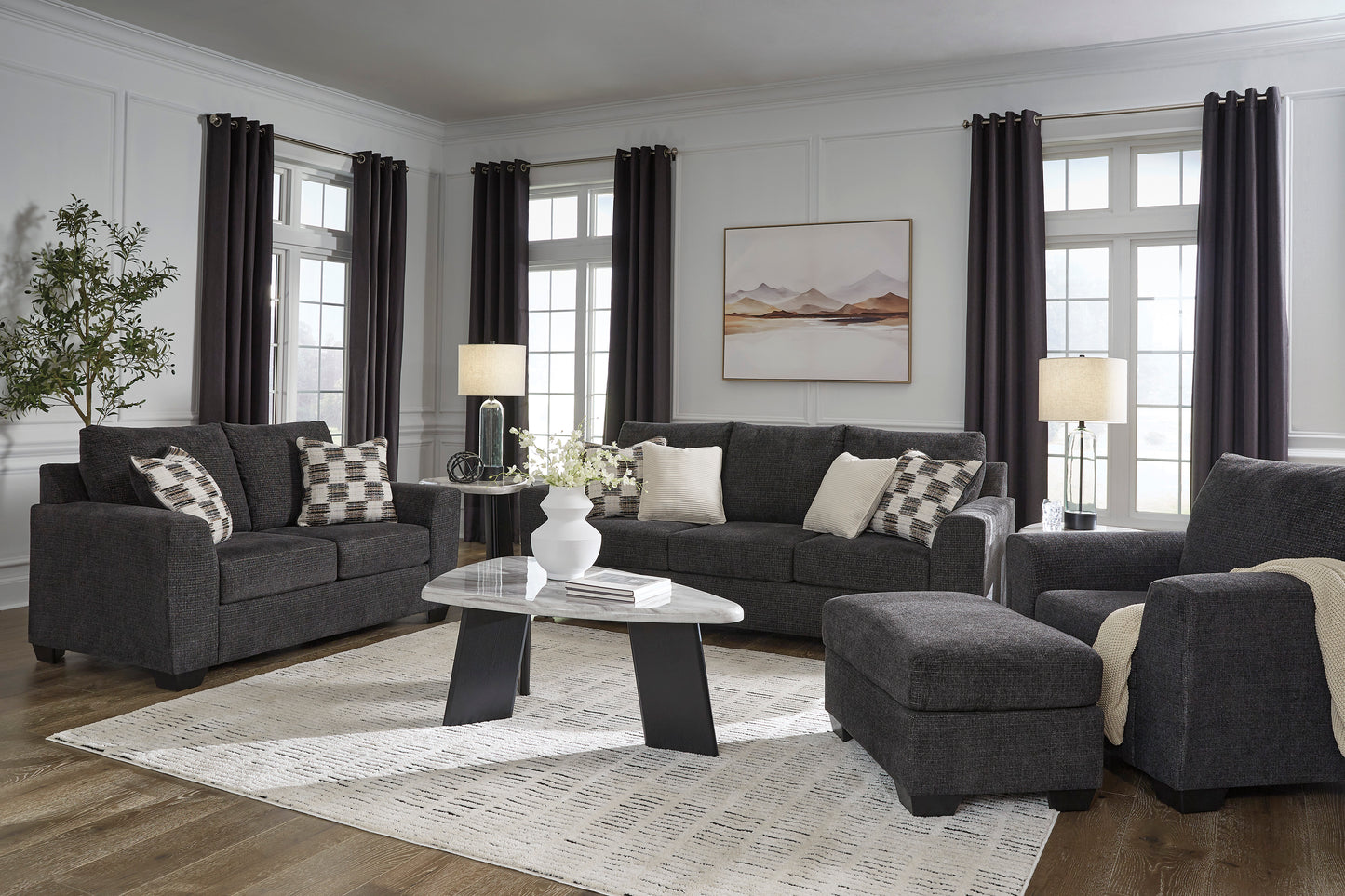 Loreo Sofa Set with 2 Free Milloton Table (Set of 3)